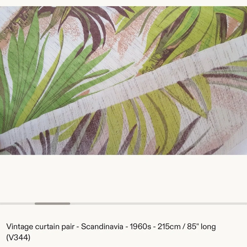 Tropical Green and Brown Palm Leaf Wall Art